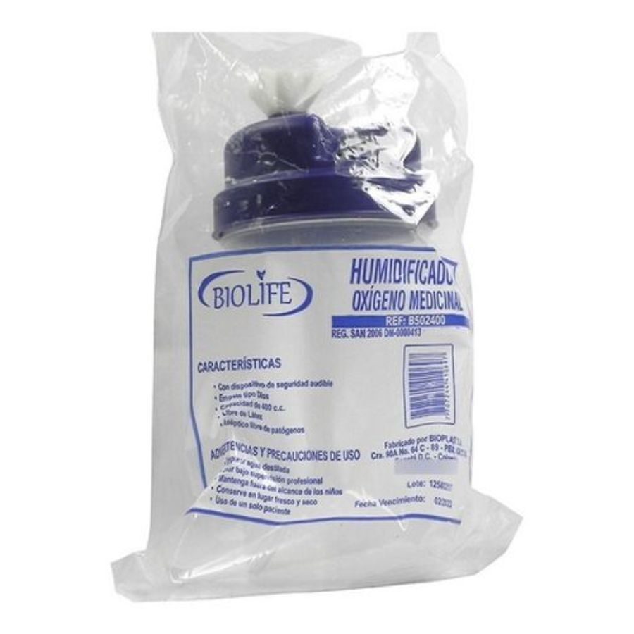 Humidificador de Oxigeno medicinal
