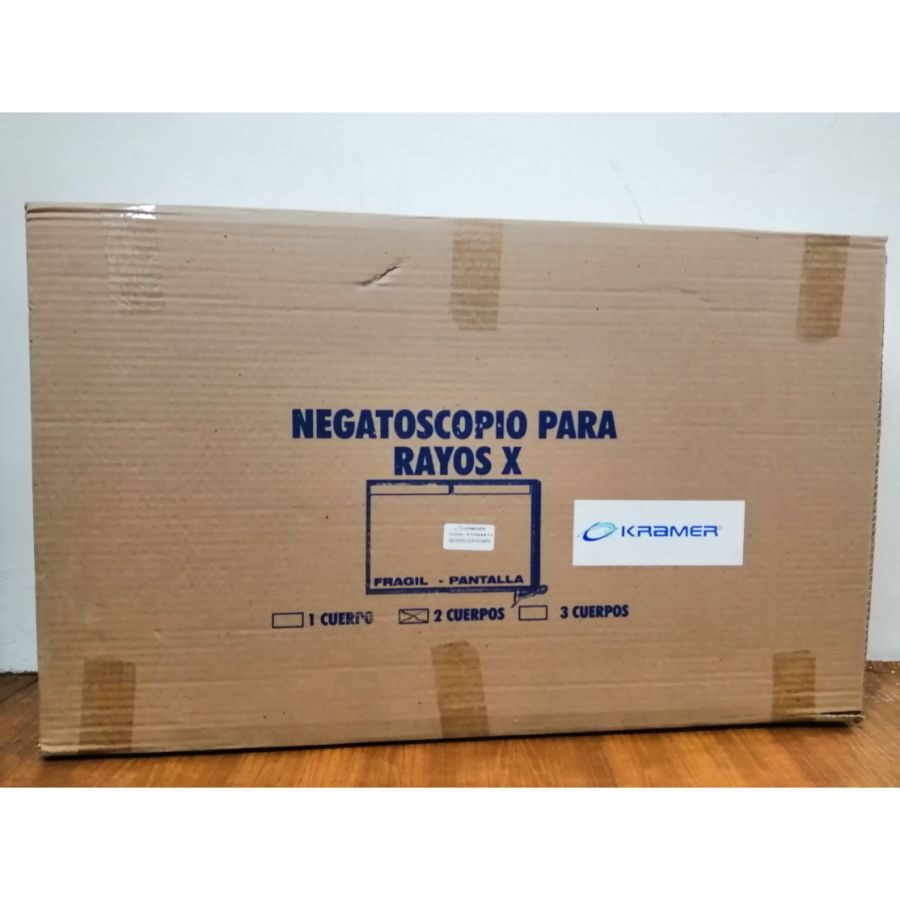 Negatoscopio metalico de 2 cuerpos