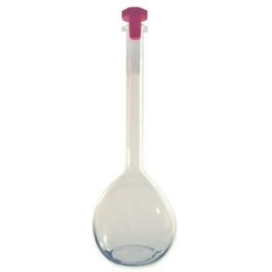 Balon Volumetrico de vidrio Tapa Plastica 500ml