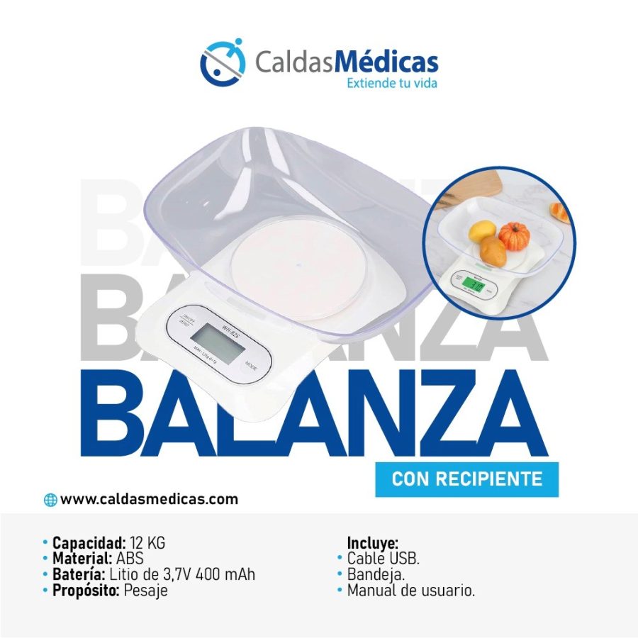 Bascula Con Recipiente WH-B26