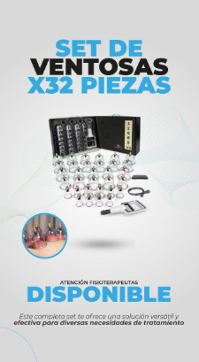 SET DE VENTOSAS X 32 PIEZAS