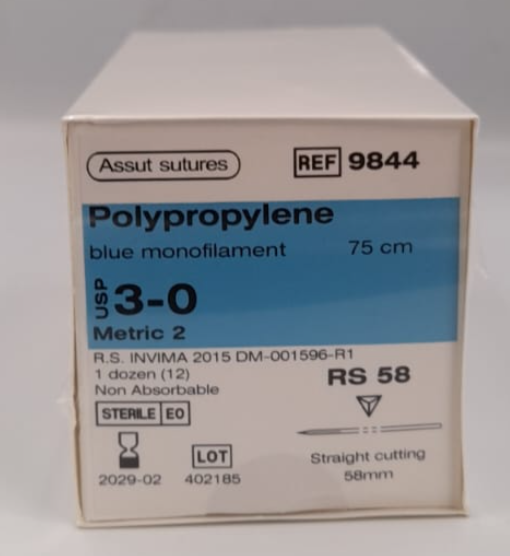 POLYPROPYLENE 3-0 CAJA x 12 UDS