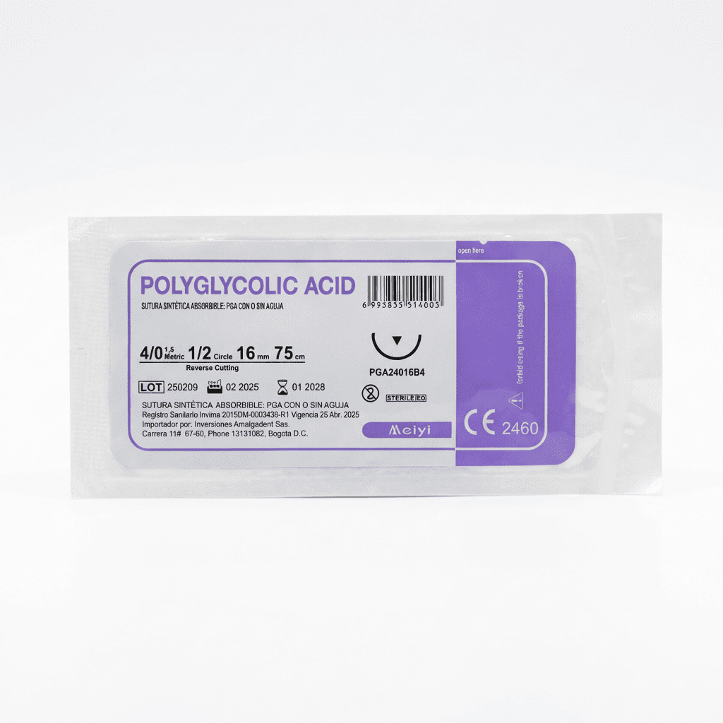 Polyglycolic acid 4/0